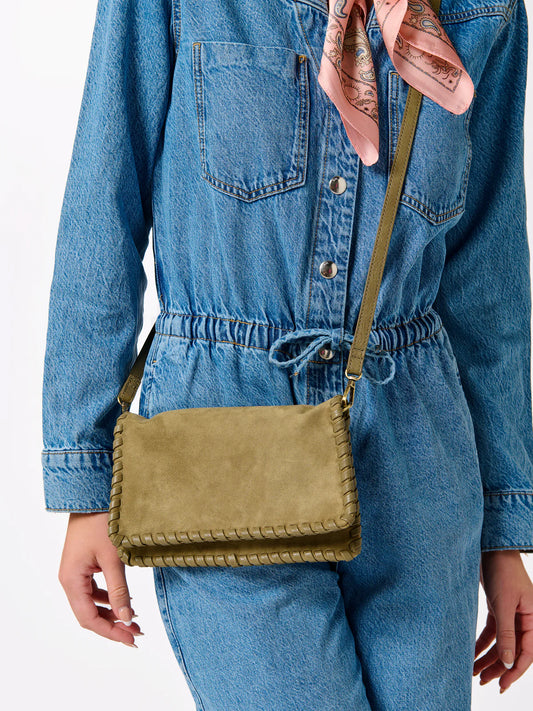 PIPER CROSSBODY/CLUTCH in Olive