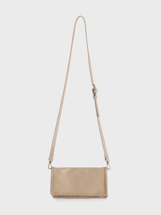 PIPER CROSSBODY/CLUTCH in Stone