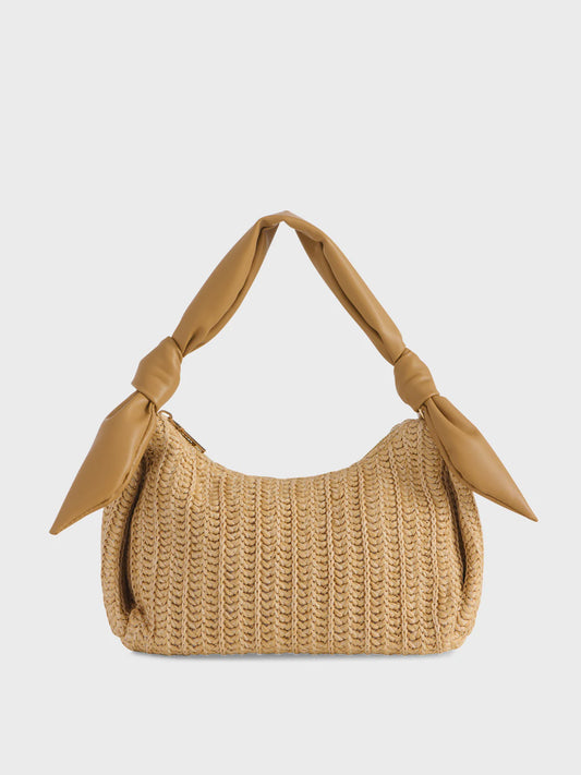 RILEY TOP HANDLE BAG in Tan