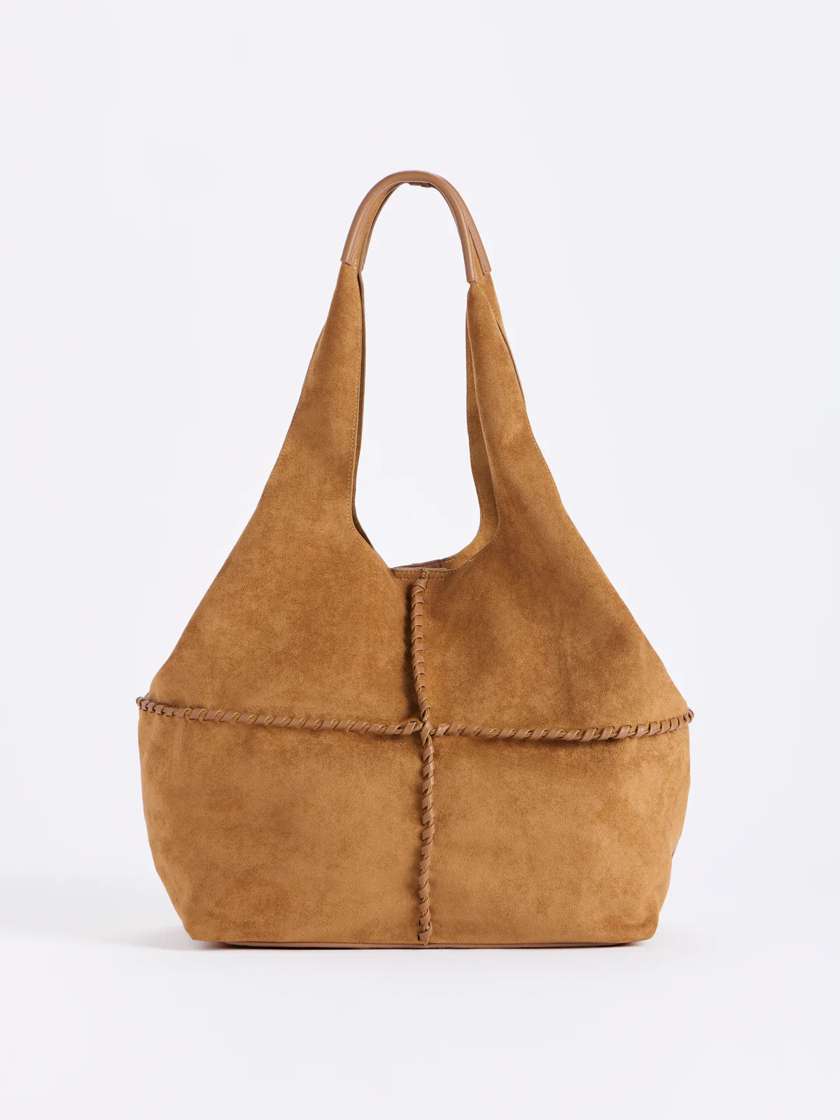PAIGE SLOUCHY TOTE in Saddle