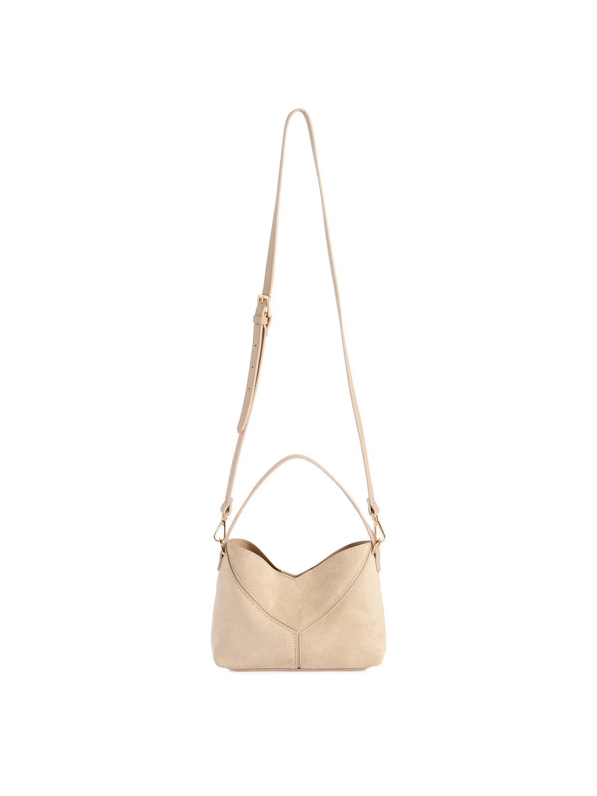 AVA TOP HANDLE MINI HOBO in Ivory