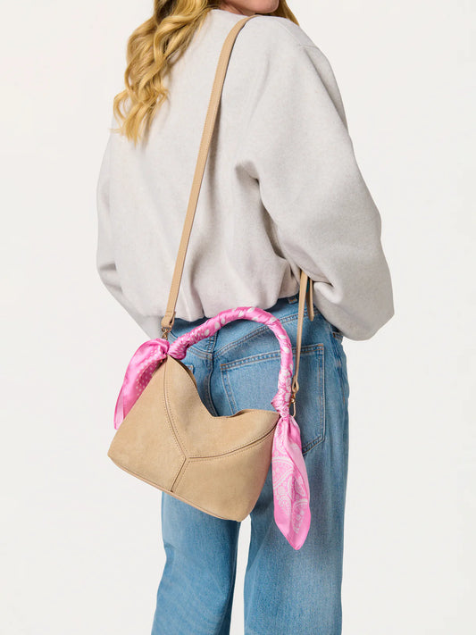 AVA TOP HANDLE MINI HOBO in Ivory