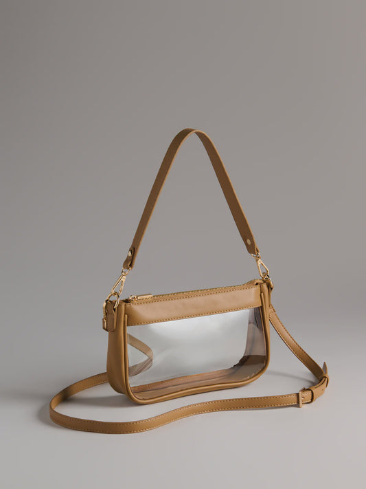 TAYLOR 2-WAY SHOULDER BAG in Tan