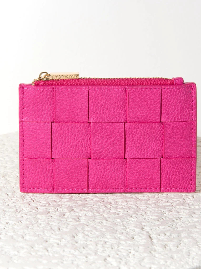 VERONA CARD HOLDER in Fuchsia