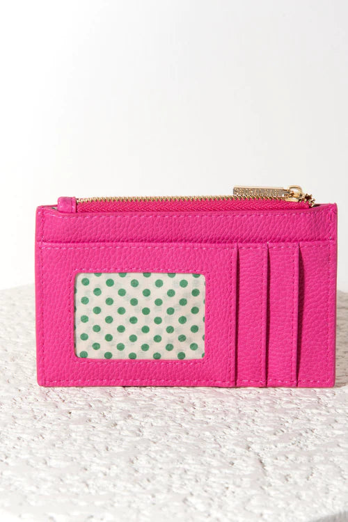 VERONA CARD HOLDER in Fuchsia