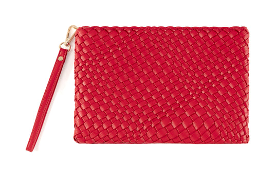 BLYTHE ZIP WRISTLET in Red