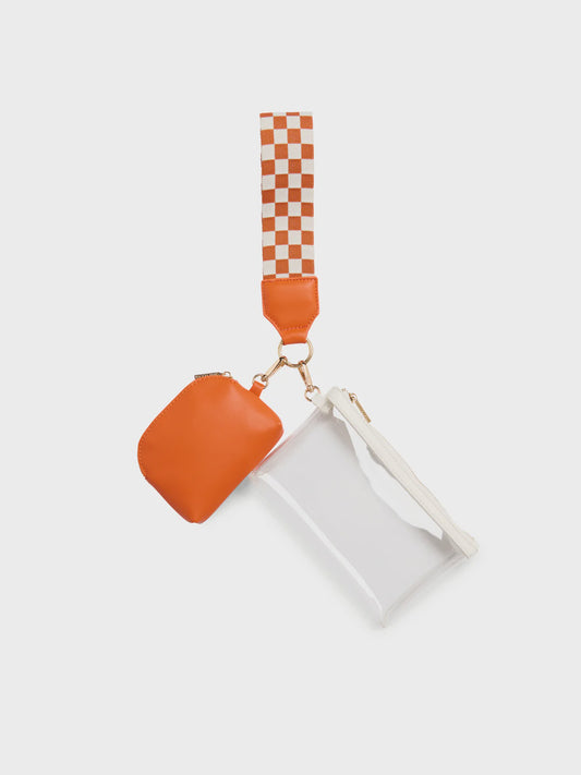 TAYLOR MINI WRISTLET in Orange