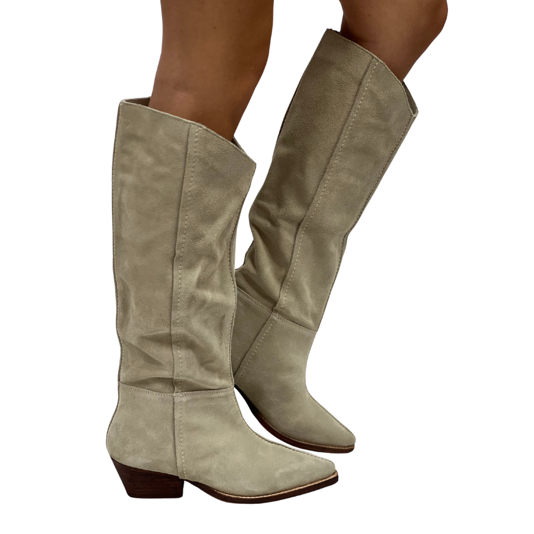 SWAY LOW SLOUCH BOOT in Parchment