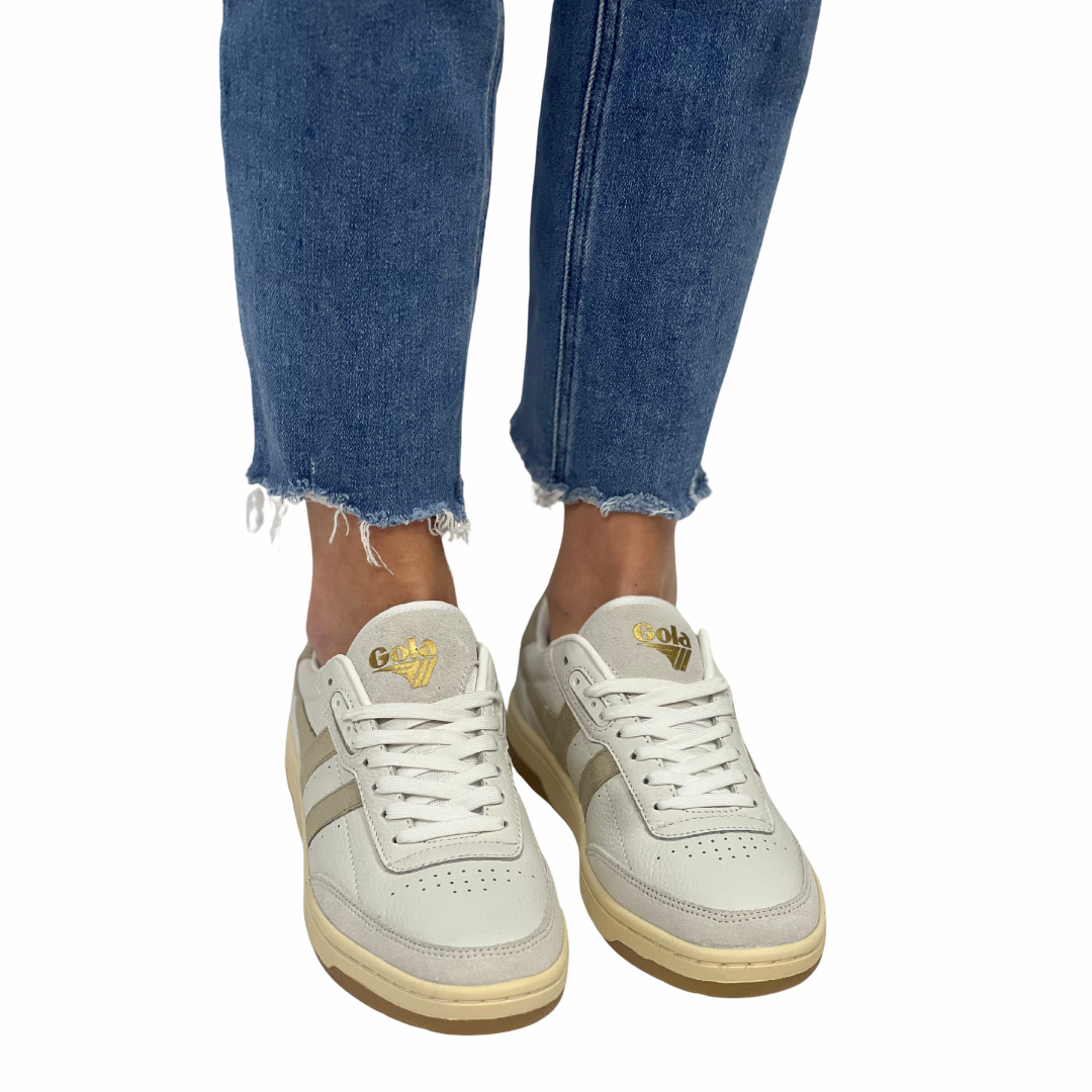GOLA FALCON in Mirror White + Gold