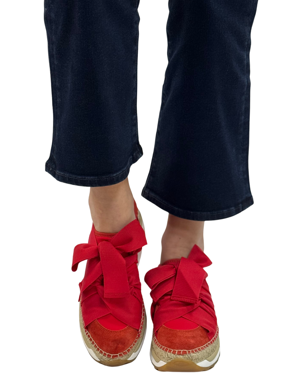 CHAPMIN ESPADRILLE SNEAKER in Red