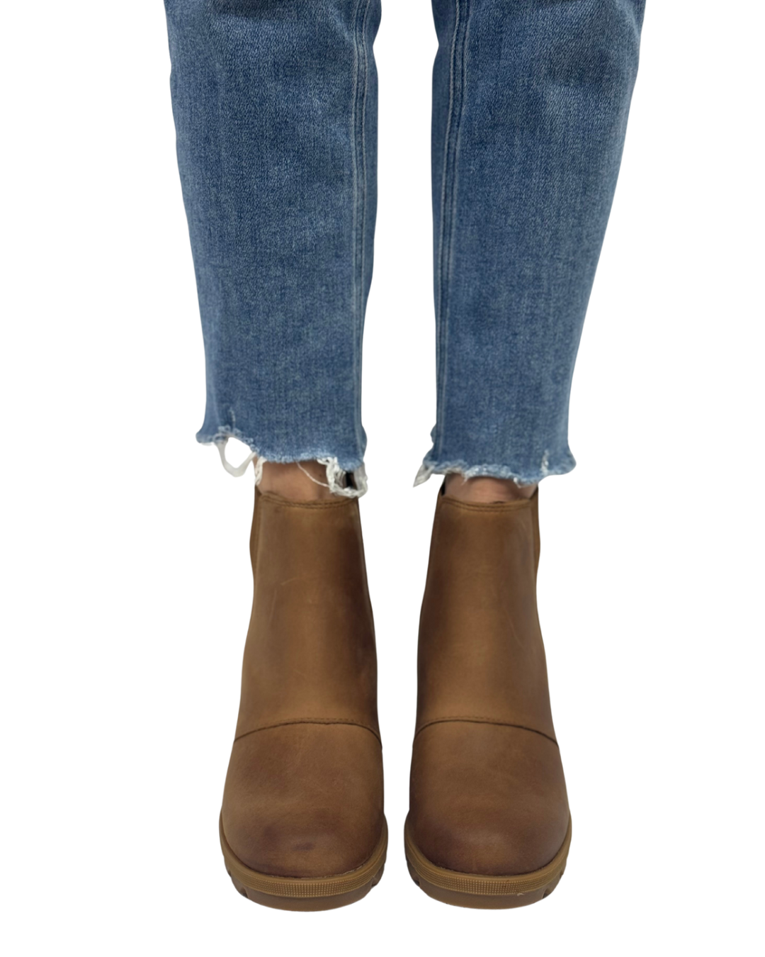 JOAN RHAPSODY CHELSEA WEDGE in Velvet Tan + Gum