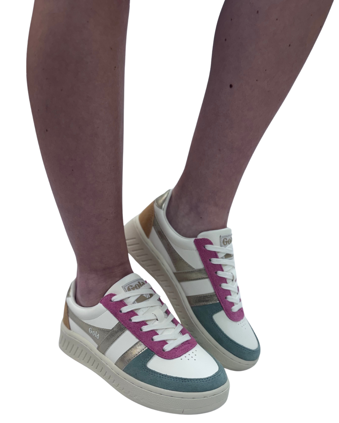 GRANDSLAM QUADRANT in Off White + Green Mist + Salmon