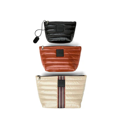 TRAVEL TRIO in Blonde/Mocha Stripe/Black