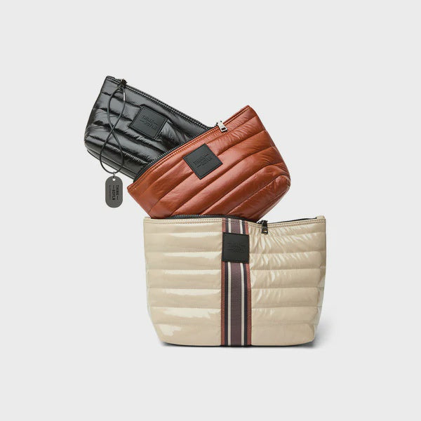 TRAVEL TRIO in Blonde/Mocha Stripe/Black