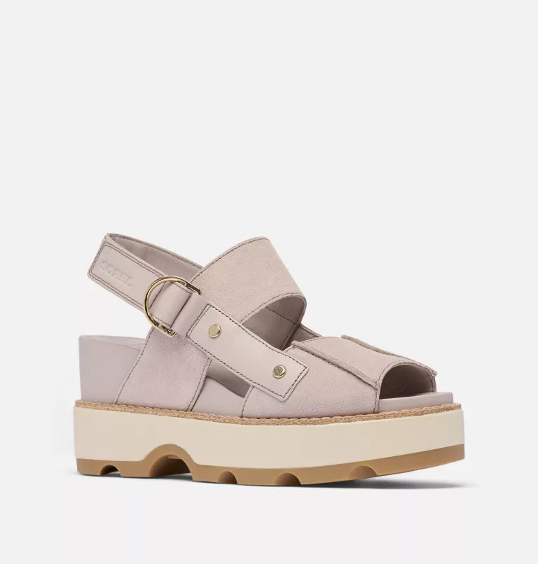 JOANIE IV SANDAL WEDGE in Crushed Clay + Gum