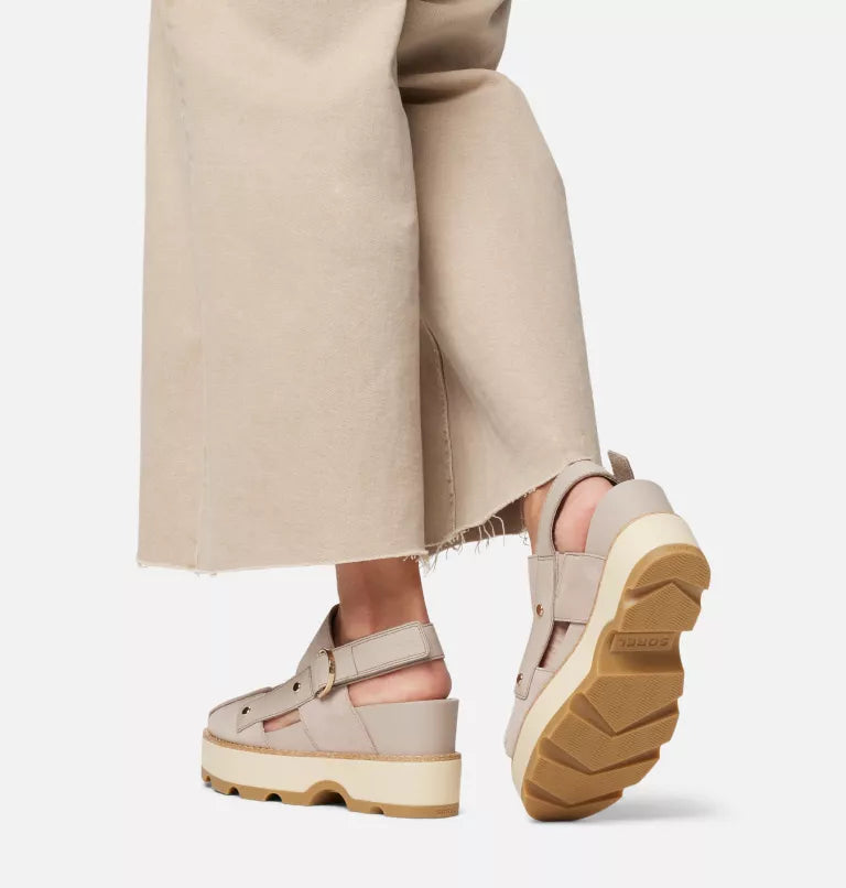 JOANIE IV SANDAL WEDGE in Crushed Clay + Gum