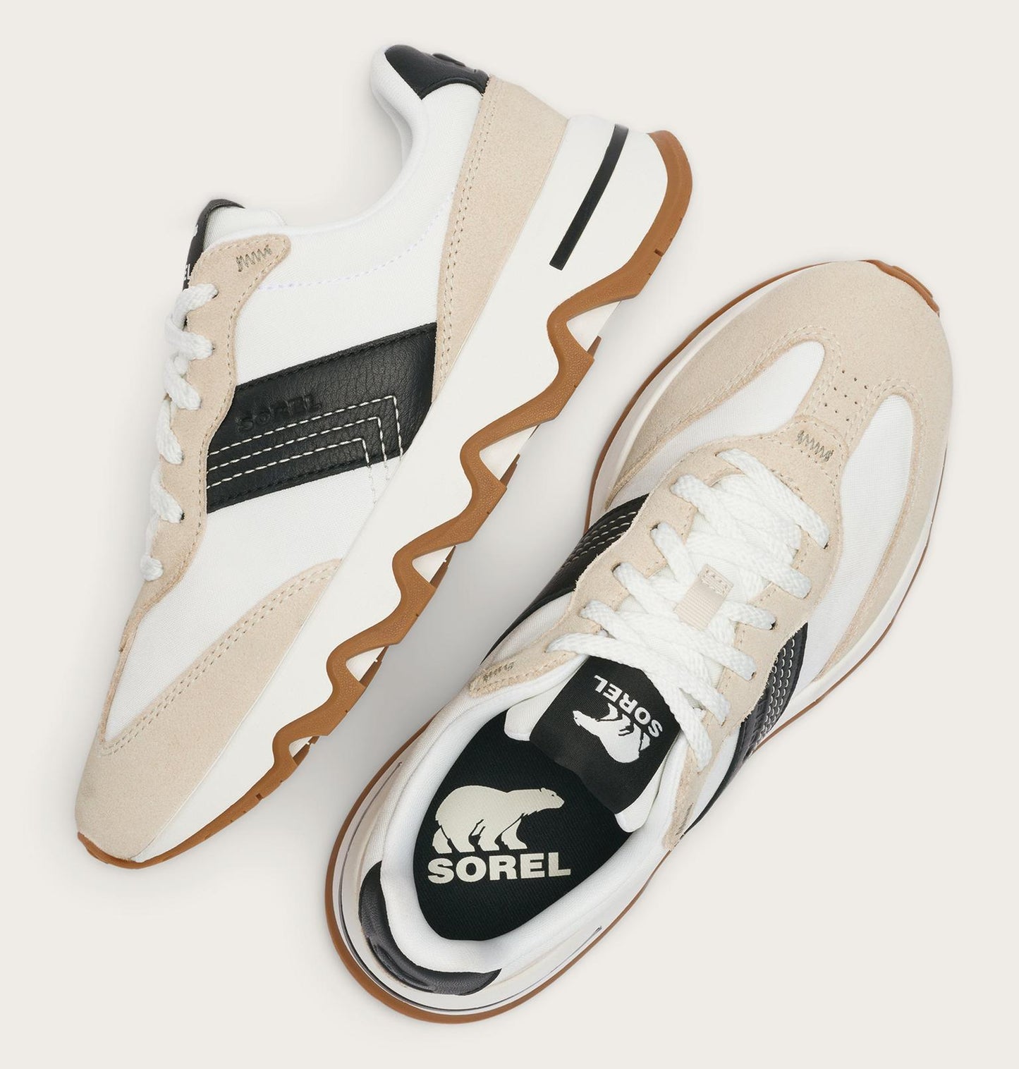 KINETIC EMBER SNEAKER in Fawn + Black