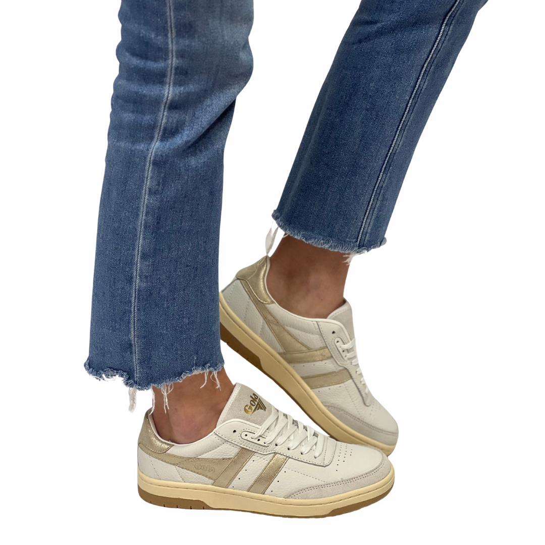 GOLA FALCON in Mirror White + Gold