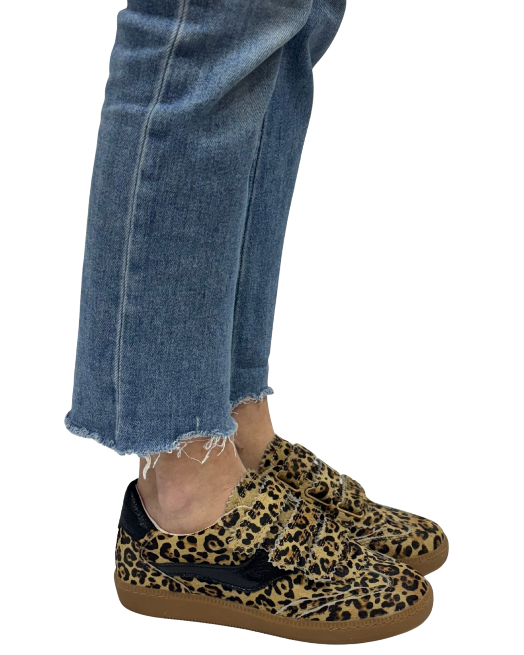 NOTICE VELCRO in Black + Leopard