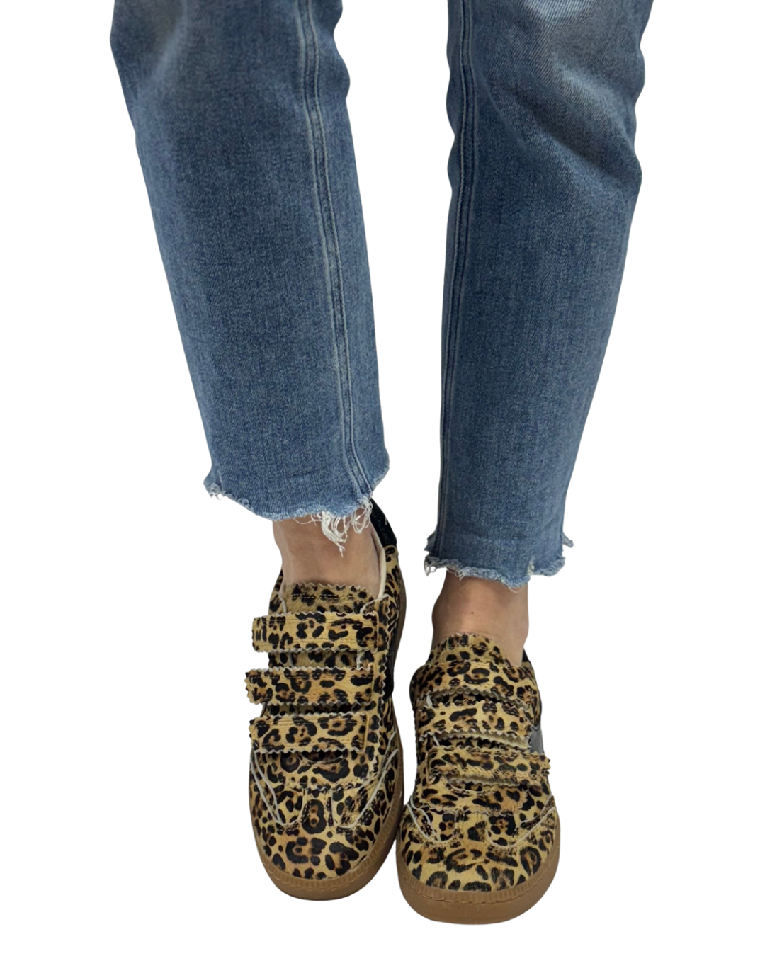 NOTICE VELCRO in Black + Leopard