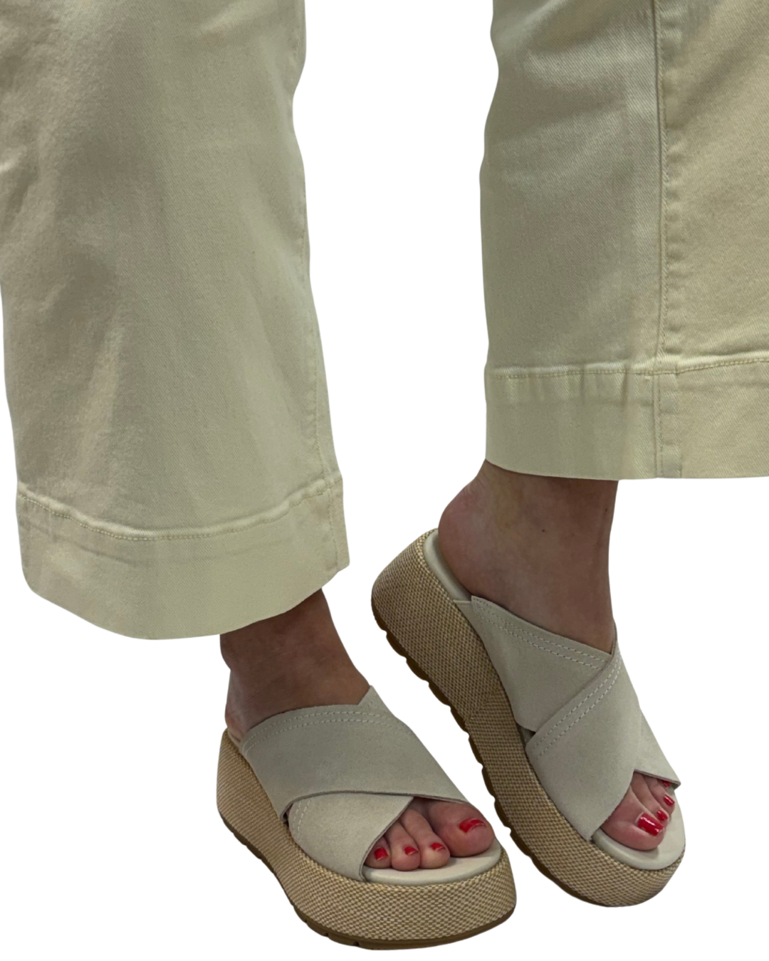 SUNPEAK PLATFORM SLIDE in Chalk + Gum