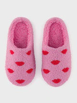 LIPS SLIPPERS in Pink