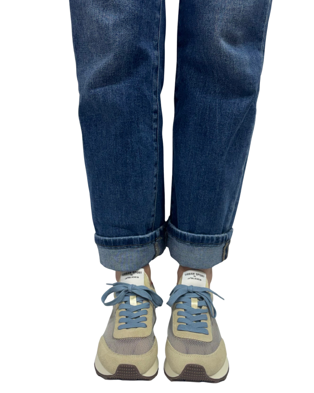 VALENCIA in Beige + Blue