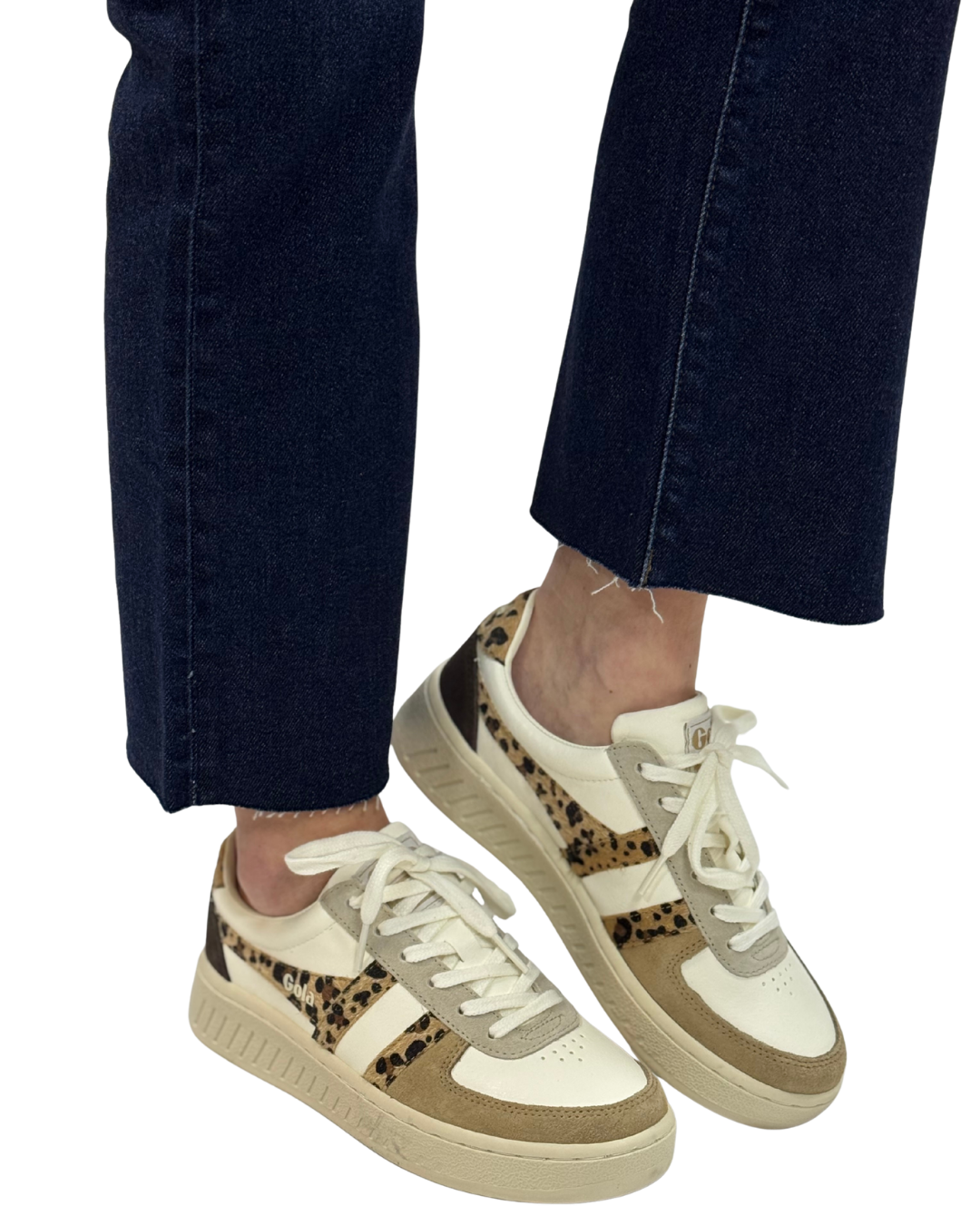 GRANDSLAM SAFARI QUADRANT in Off White + Light Caramel + Leopard