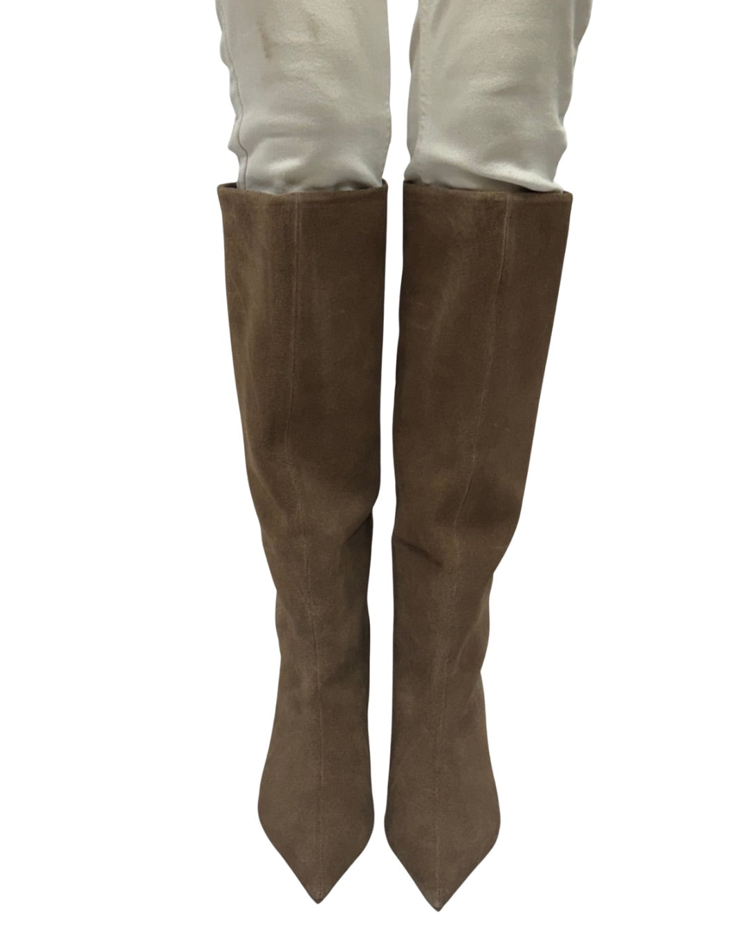 KIKI KITTEN HEEL BOOT in Tan