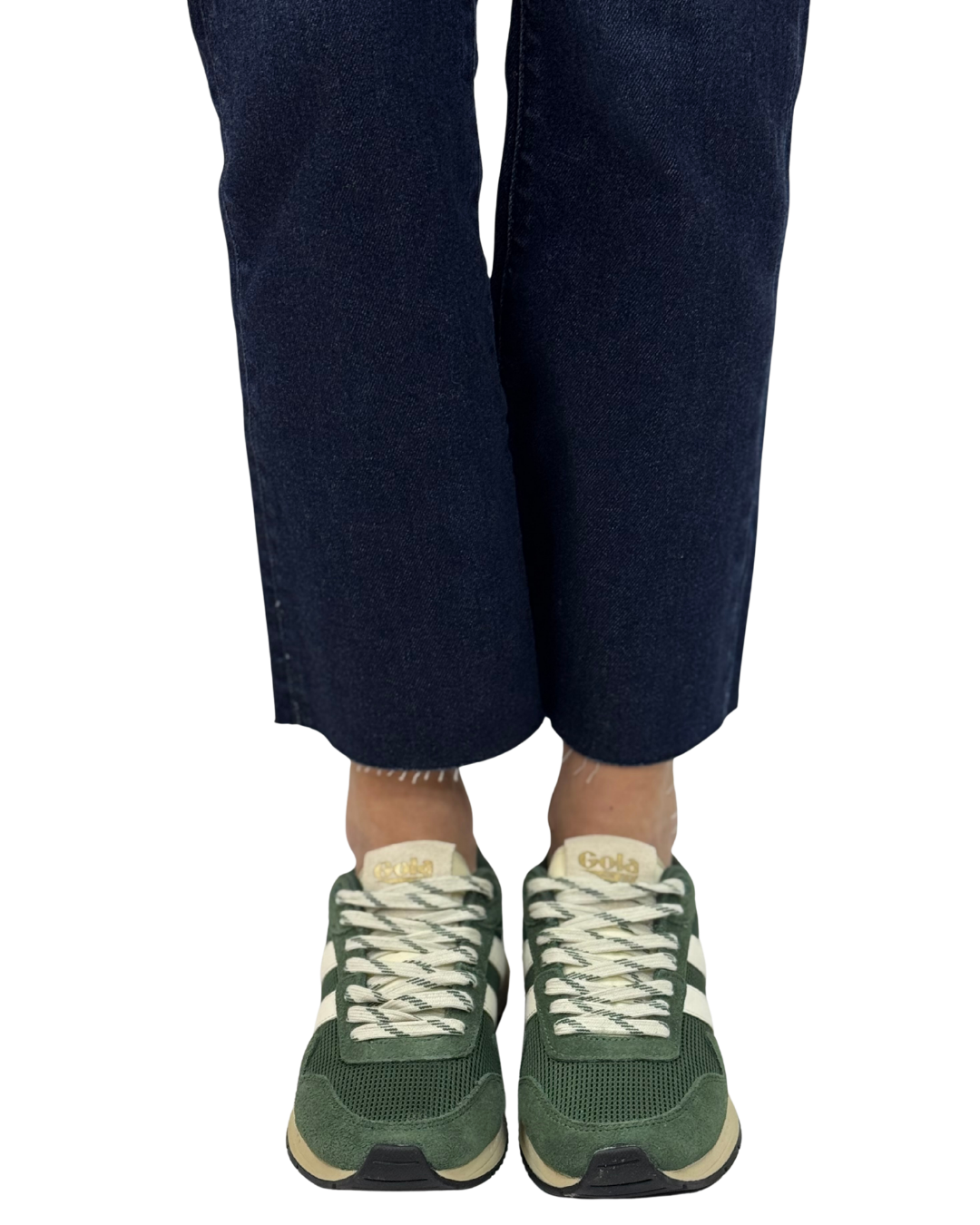 DELTA in Evergreen + Off White