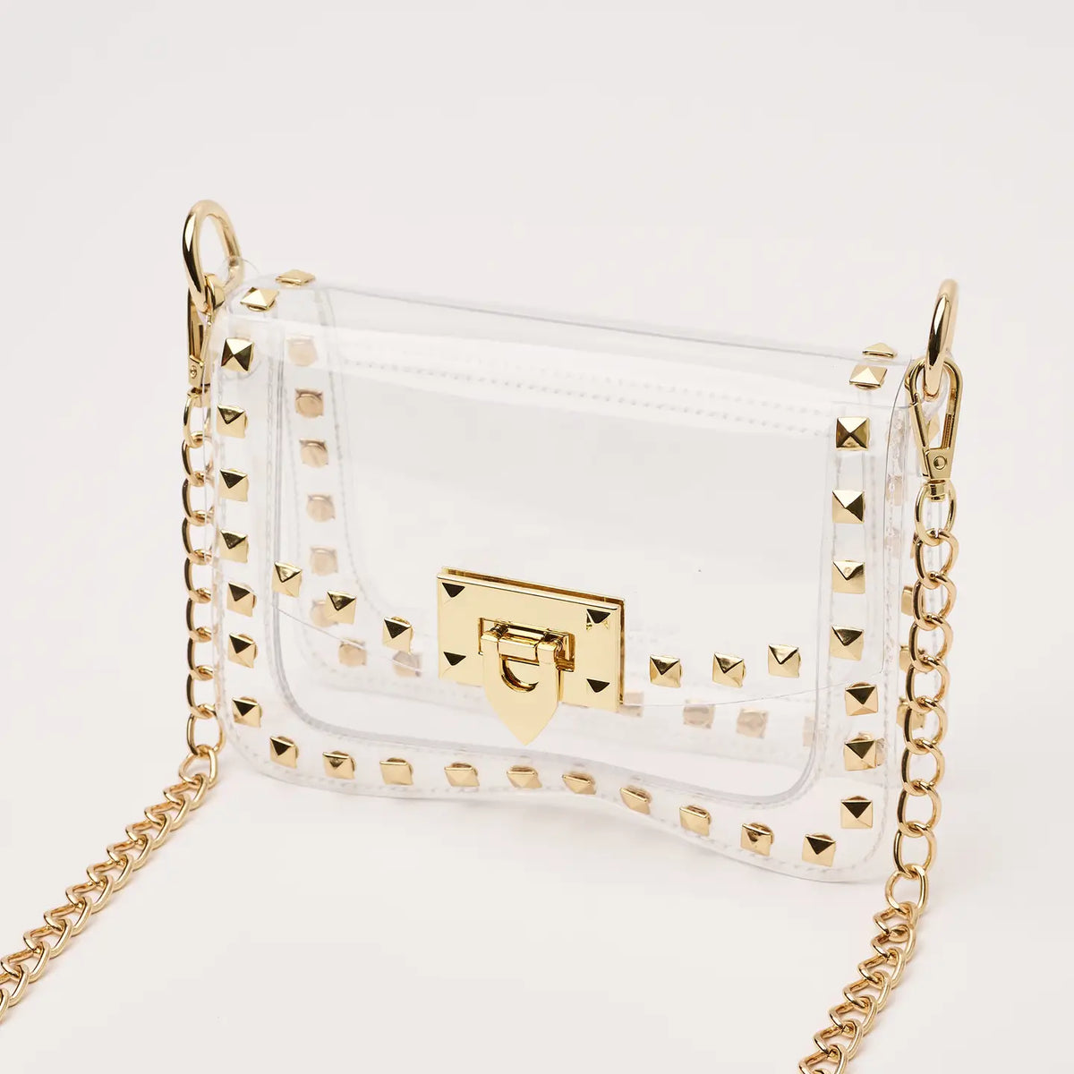 THE JACKIE STADIUM BAG in Gold