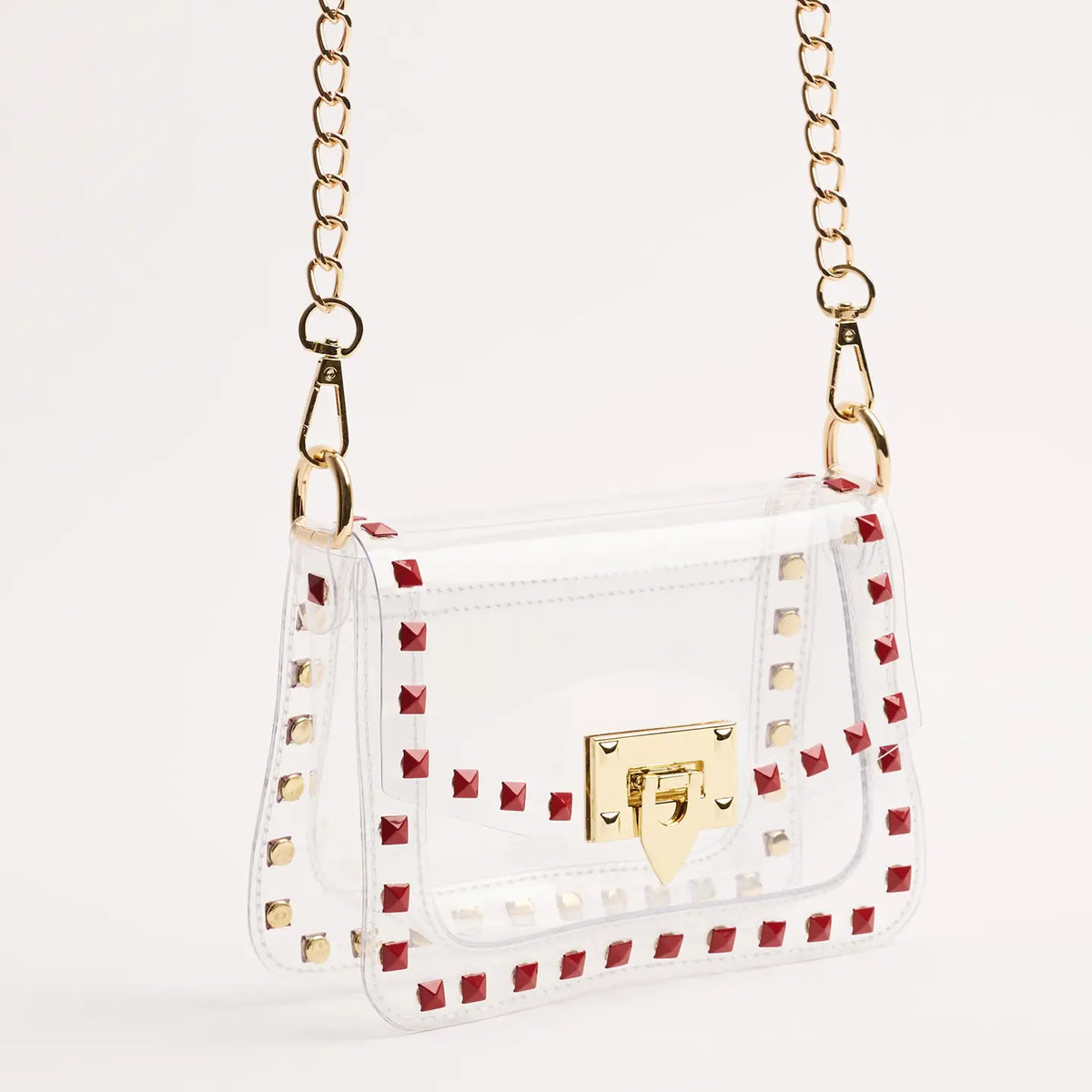 THE JACKIE STADIUM BAG in Red