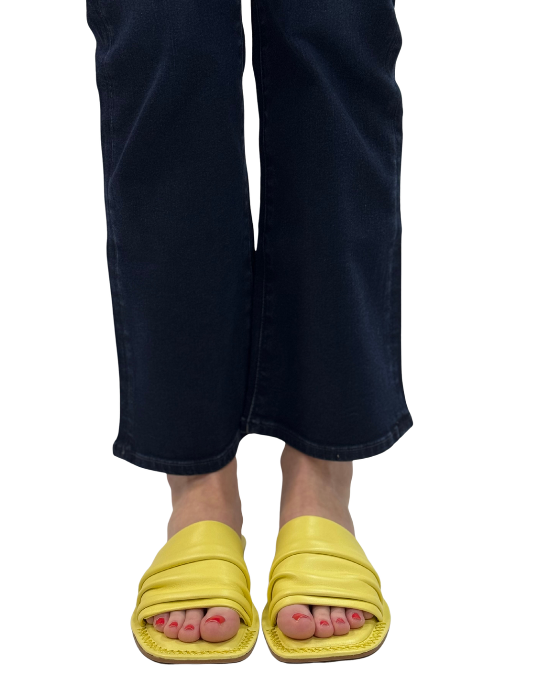 EVELYN SLIP ON SANDAL in Sunkissed Yellow