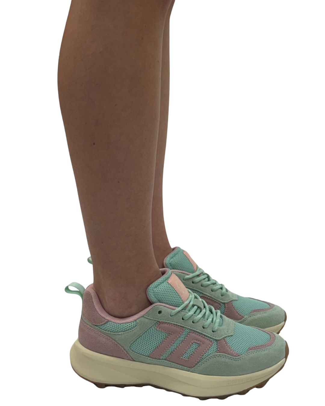 LIGHTNING in Light Green Pink