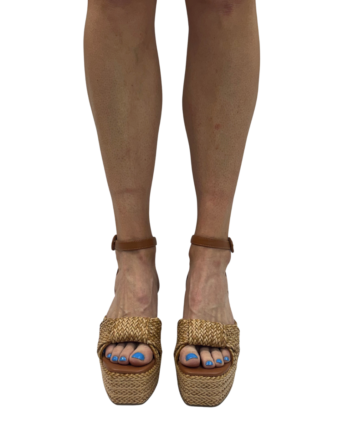 JOAN WEDGE in Caramel