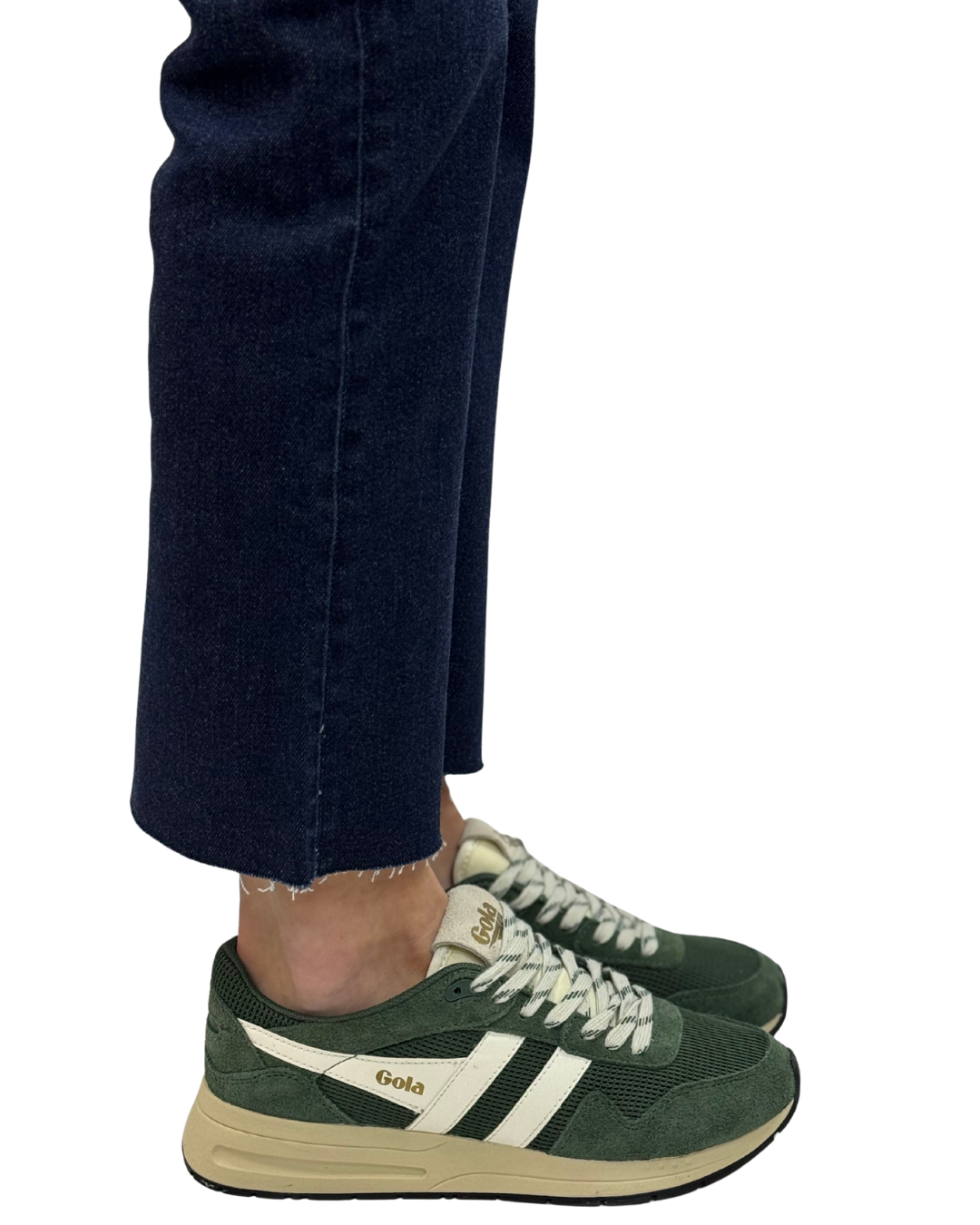 DELTA in Evergreen + Off White