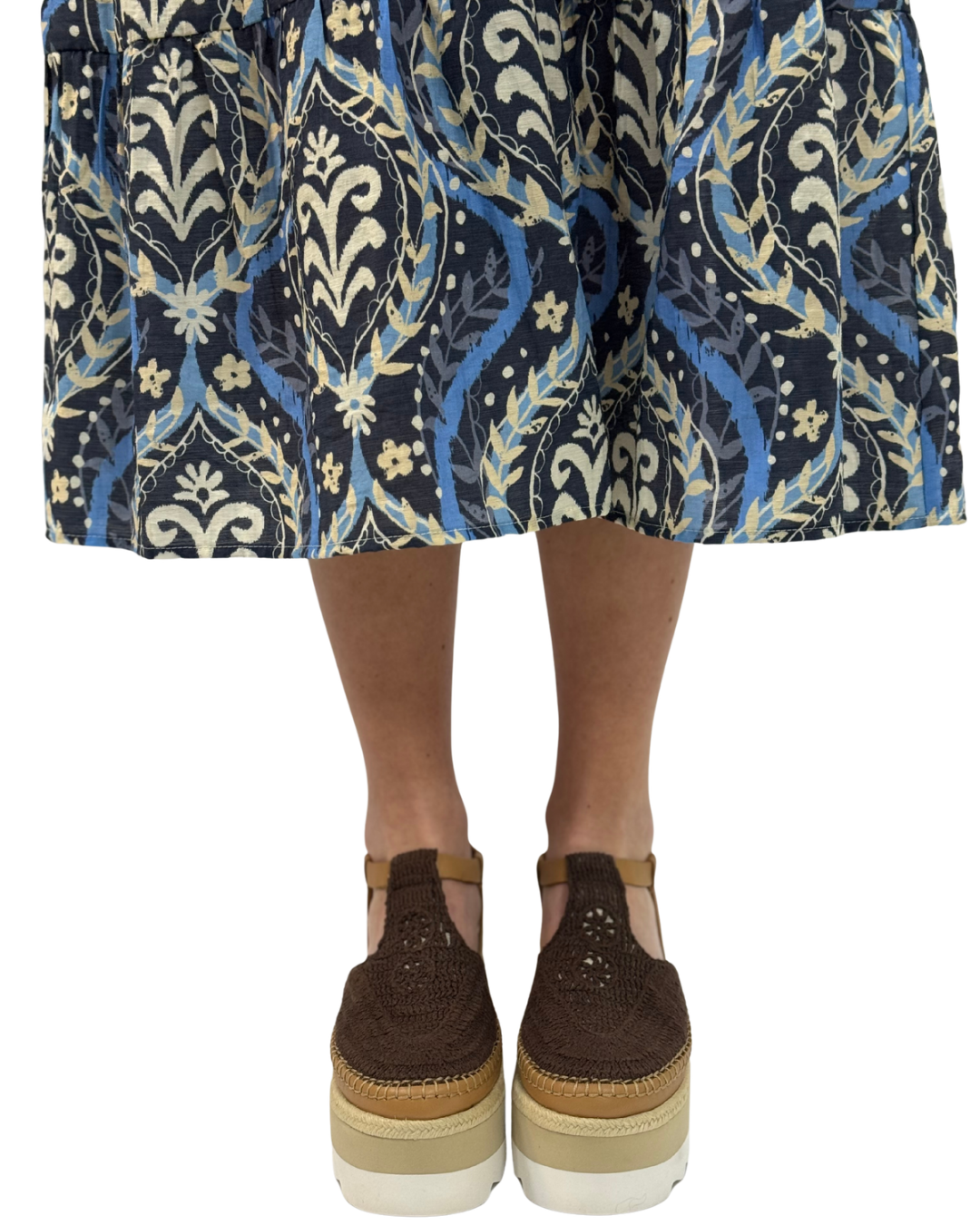 MORNING IN MYKONOS ESPADRILLE in Oak Combo