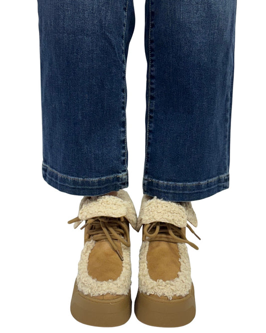 WARM AND FUZZY in Tan