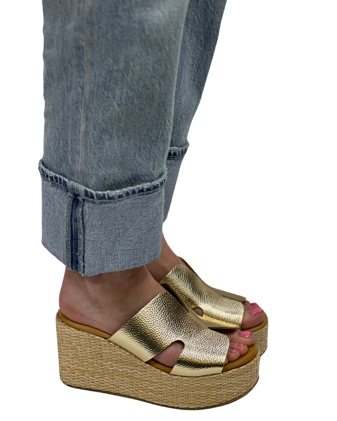 JAMIE in Gold Leather