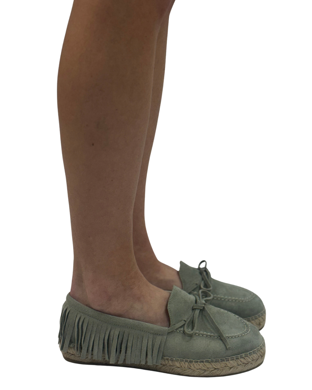 FARAWAY FRINGE ESPADRILLE in Mint
