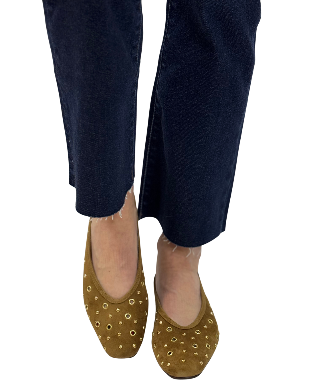 CARET STUD in Light Brown