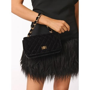 EVELYN SHOULDER BAG in Black
