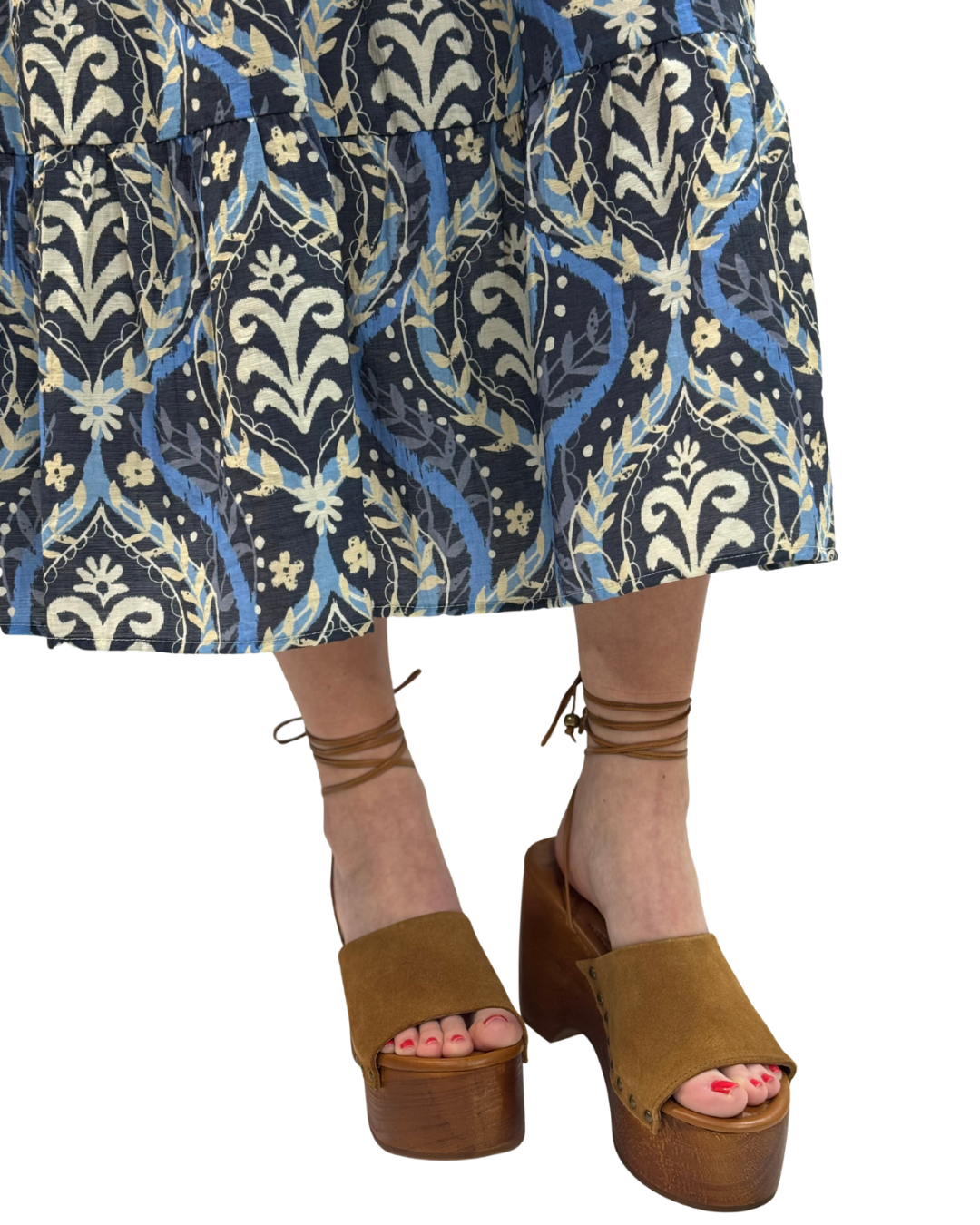 FRONT ROW WRAP CLOG in Vachetta
