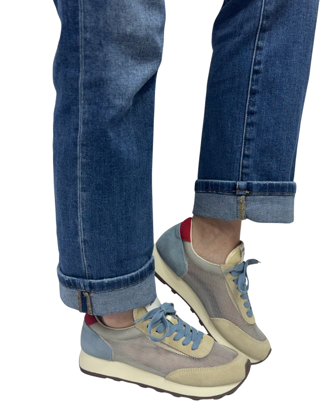 VALENCIA in Beige + Blue