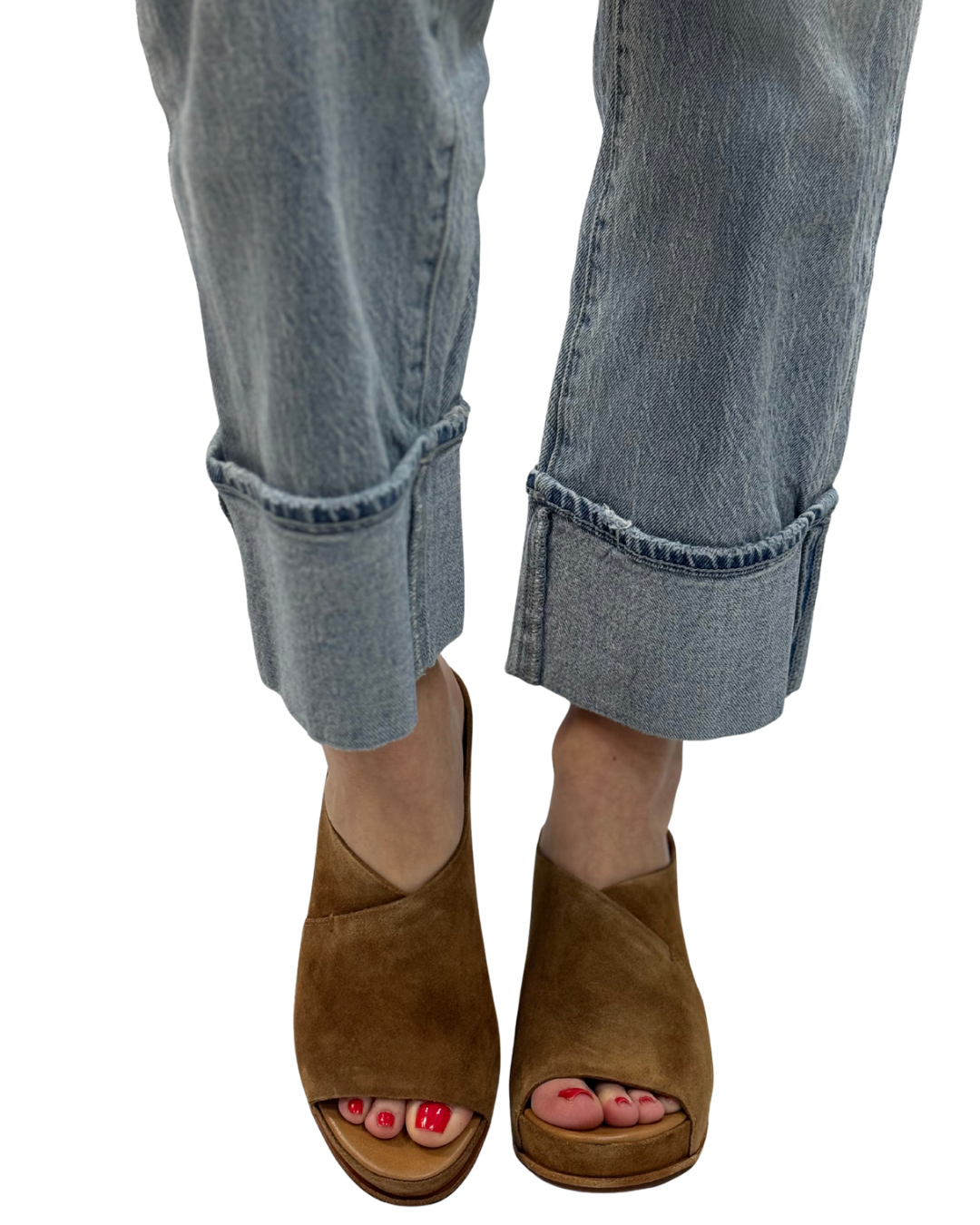 STOWE in Brown Suede