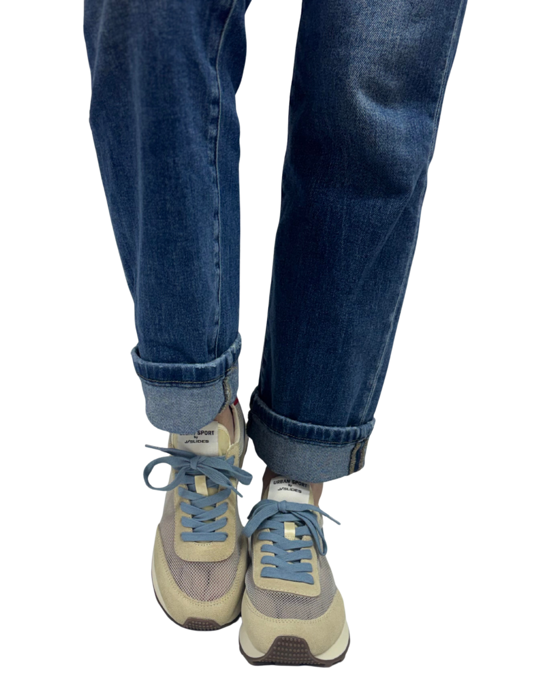 VALENCIA in Beige + Blue