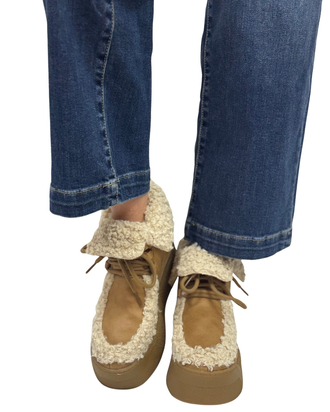 WARM AND FUZZY in Tan