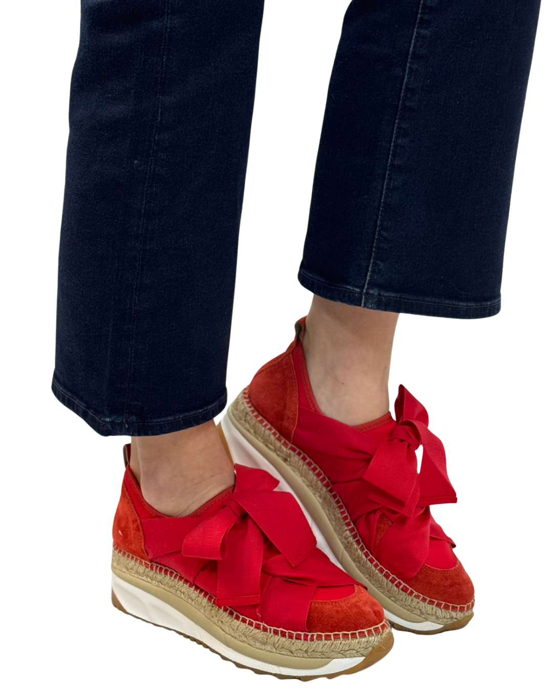 CHAPMIN ESPADRILLE SNEAKER in Red