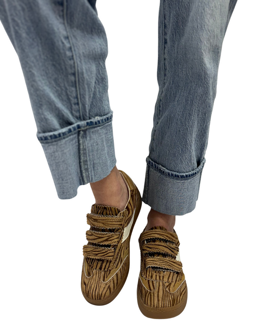 NOTICE VELCRO in Walnut Zebra