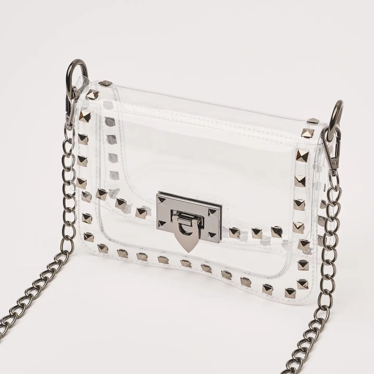 THE JACKIE STADIUM BAG in Gunmetal